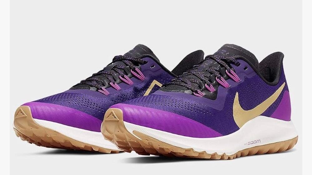 Nike Women's Air Zoom Pegasus36 Trail Running Shoes AR5676-500 Voltage Purple 10